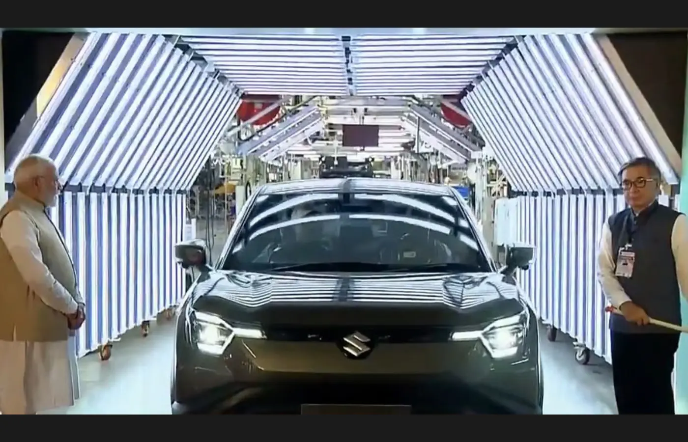 Maruti Suzuki has kicked off the production of the e Vitara in Hansalpur, Gujarat. Featured Image